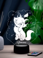 Ночник "Кошечка с именем Светлана" - подарок девочке