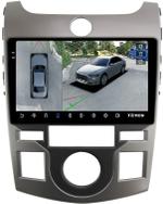 Магнитола для KIA Cerato 2 Koup 2008-2013 (купе) - Teyes CC3-2K-360 монитор 9.5" 2K QLED на Android 10, Быстрая, CarPlay, 4G SIM-слот, 4 камеры в комплекте