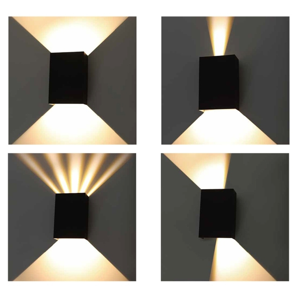 Уличный настенный светодиодный светильник Arte Lamp ALGOL A5640AL-2BK
