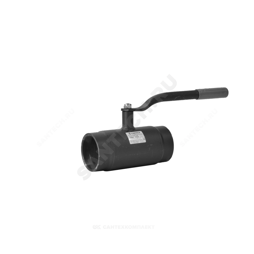 Кран шаровой сталь 11с67п Ду 25 Ру40 ВР L=100мм FORTECA 180.1.025.040