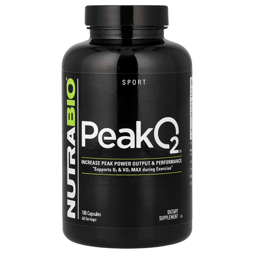 NutraBio, Peak O2`` 180 капсул