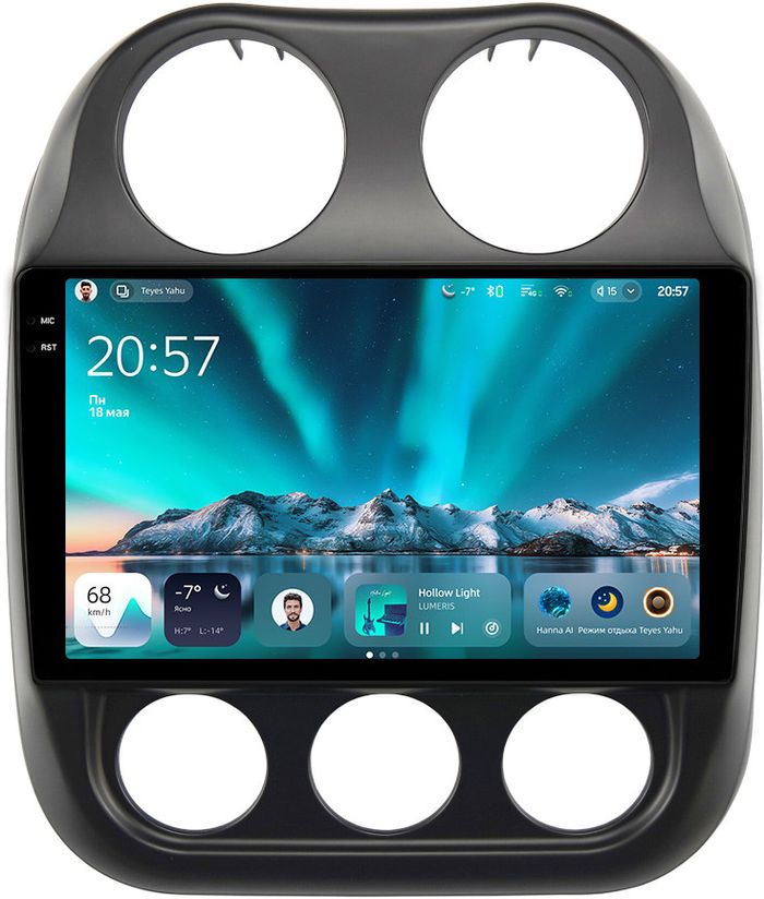 Магнитола для Jeep Compass 2011-2015 - Teyes CC4 монитор 10.36" 2K QLED на Android 14, Быстрейшая, Snapdragon 680, DSP, CarPlay, 4G SIM-слот
