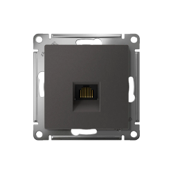 ATLASDESIGN РОЗЕТКА компьютерная RJ45 кат. 5e, механизм, БАЗАЛЬТ