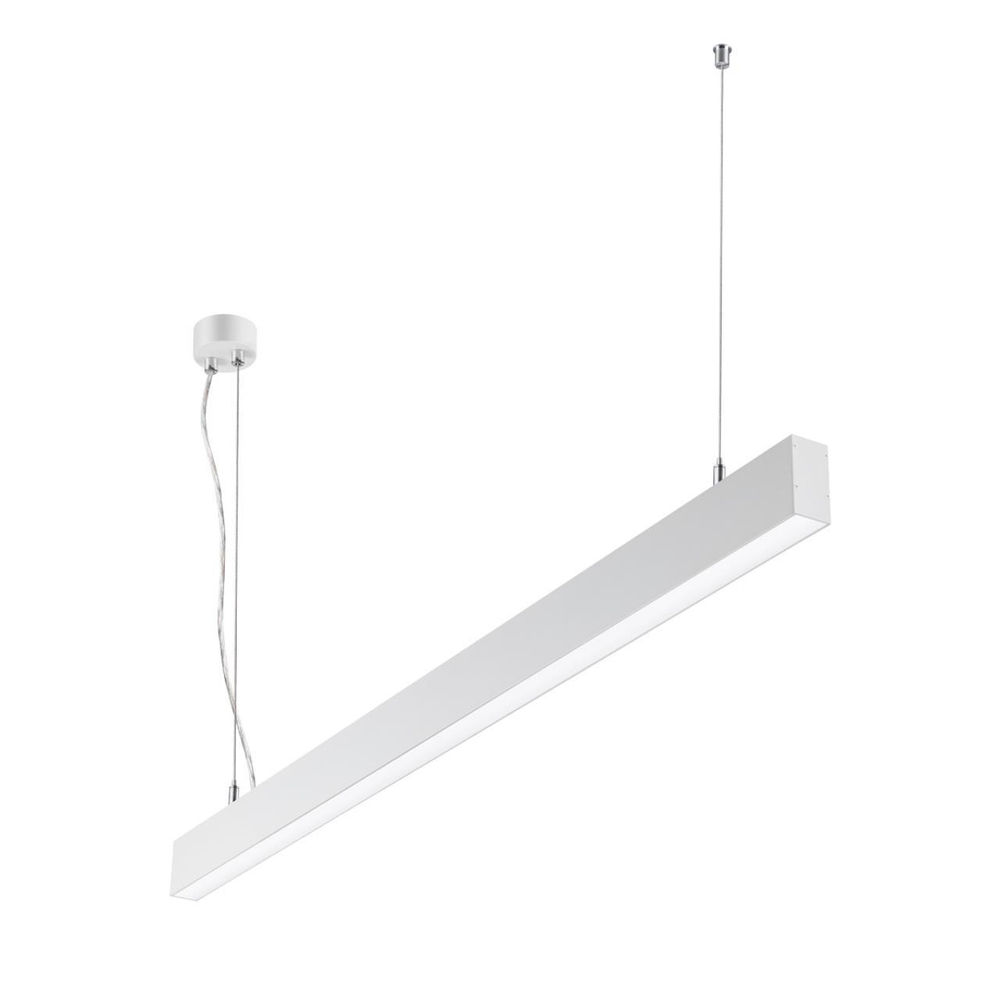358877 OVER NT22 174 белый Светильник подвесной светодиодный (длина подвесов 1,2м) IP20 LED 4000K 40W вниз + 12W вверх 220V ITER