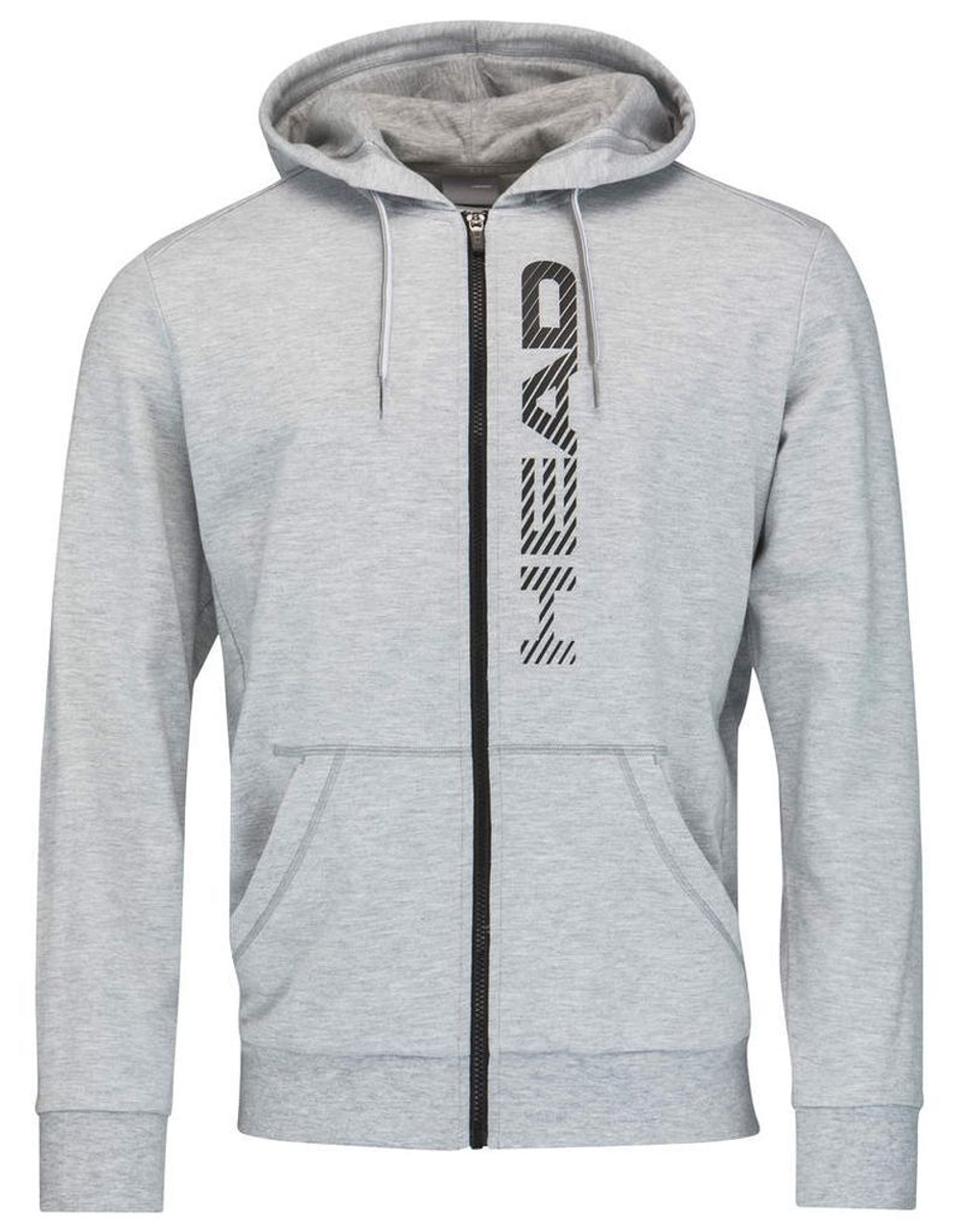 Мужская теннисная кофта Head Club Fynn Hoodie FZ M - grey melange
