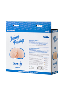 Мастурбатор реалистичный Juicy Pussy by TOYFA Chantal с вибрацией, вагина и анус, TPR, телесный