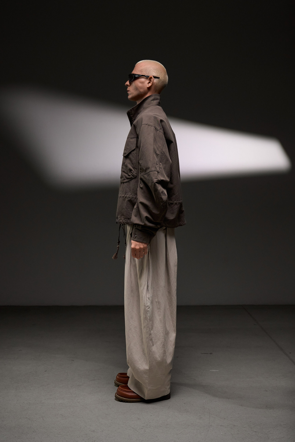 Брюки Blue Monte Pleated Casual Pants "Yunfeng White"