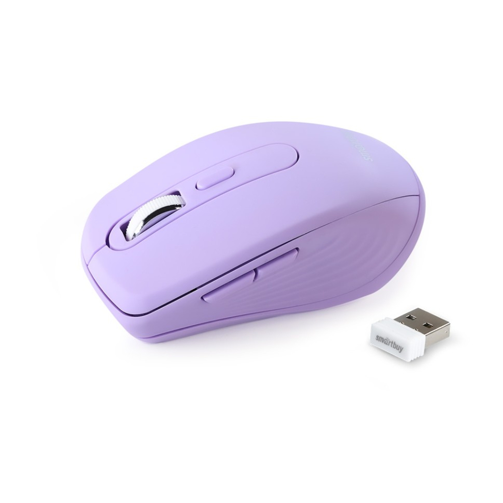 Мышь беспроводная беззвучная Smartbuy 611AG лиловая (SBM-611AG-V)