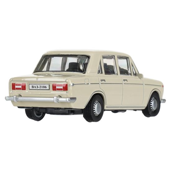 Машина металл LADA lada 2106 длина 10,5 см, инерц, бежевый, кор. Технопарк