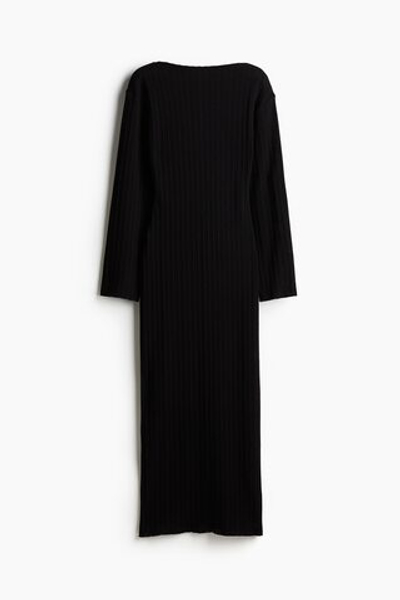 Длинное платье с ажурным узором - H&M
