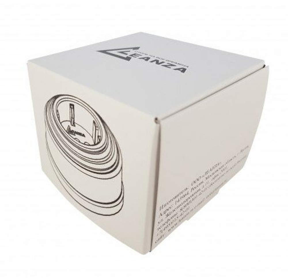 Розетка ретро керамическая с заземлением серая, Leanza Grigio РСС / Оконечная