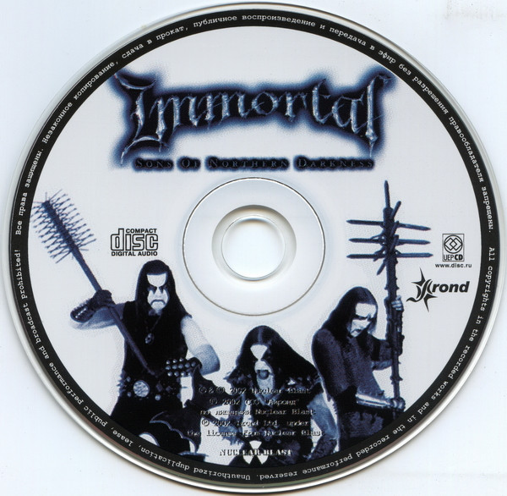 Immortal / Sons Of Northern Darkness (RU)(CD)