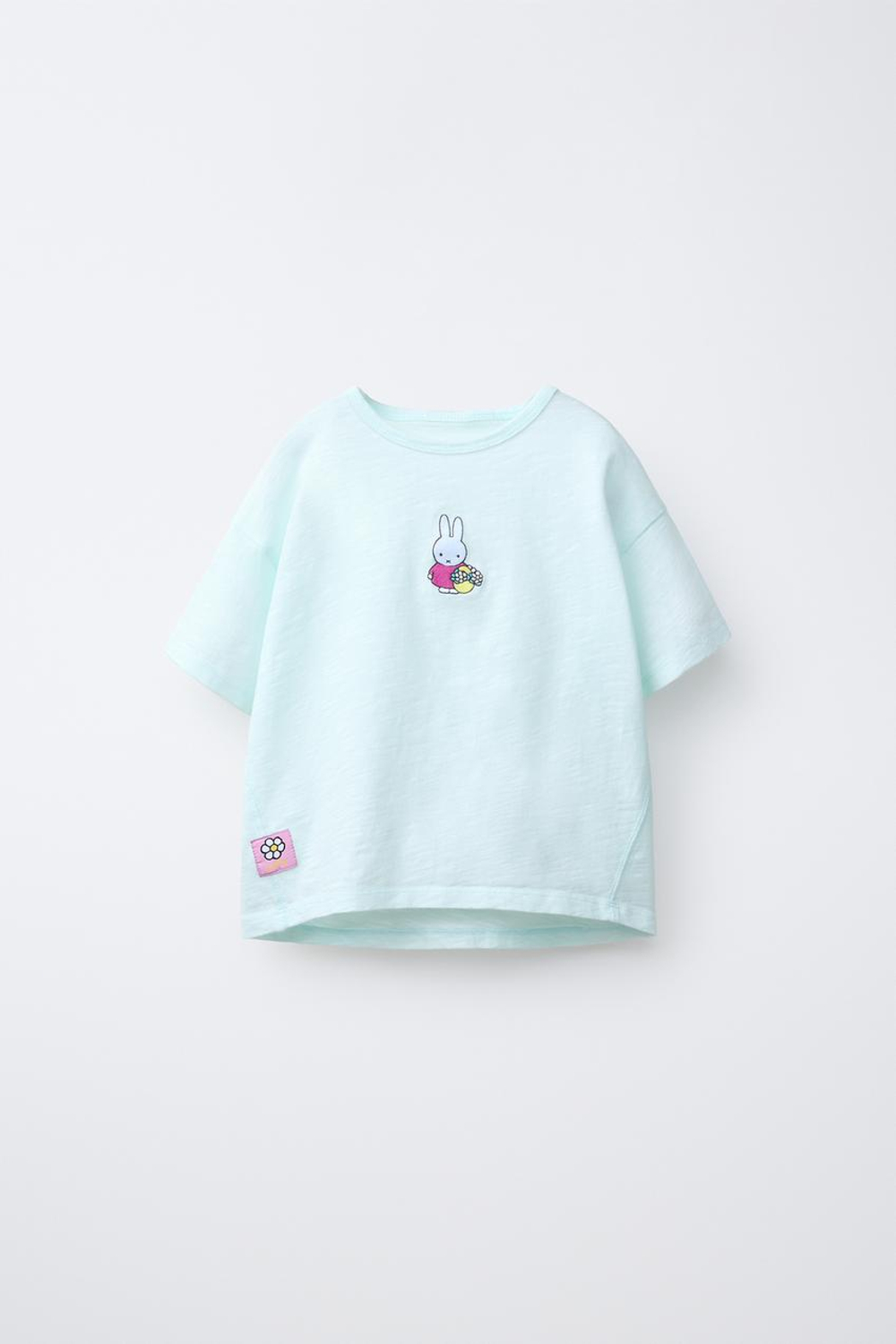 ZARA ФУТБОЛКА С ПРИНТОМ MIFFY™ MERCIS BV ©, ГОЛУБОЙ