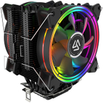 Кулер для CPU Alseye H120D V2.0, 2х120мм, 4-pin, Al+Cu, черный/FRGB, 800-2000rpm, 42.5CFM, 35.2дБ, 6-PIPE(прямой контакт), TDP 200Вт, INTEL 1700/1200/115x/775/2011, AMD AM5/AM4/AM3(+)/AM2(+)/FM2(+)/FM1, безвинтовое креплнение (AS.01.02.0009)