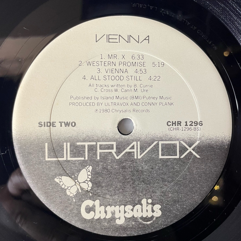 Винтажная виниловая пластинка LP Ultravox Vienna (США 1980)
