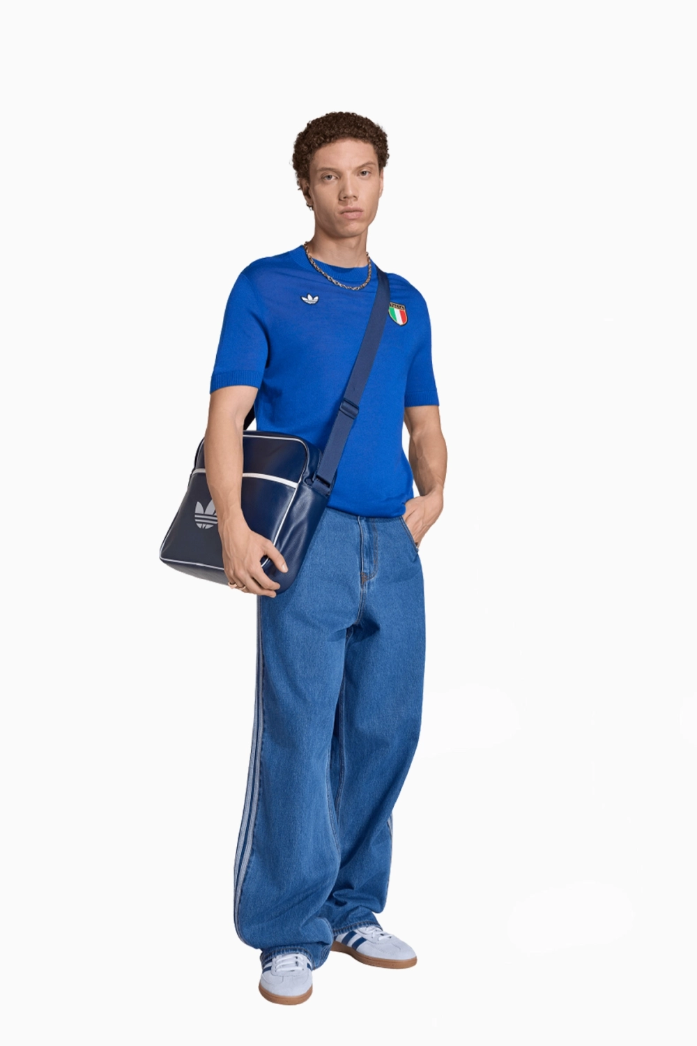 Футболка adidas Originals Италия 70s - синий