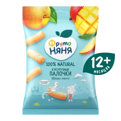Фрутоняня кукурузные палочки ябл-манго 20 гр