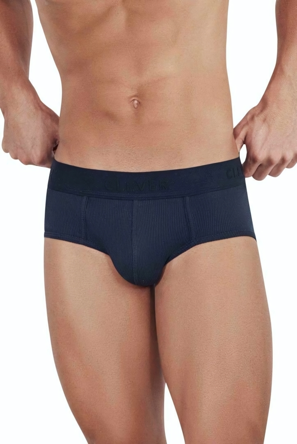 Черные мужские трусы-брифы в рубчик Heavenly Piping Brief (Размер: M) (Цвет: черный)
