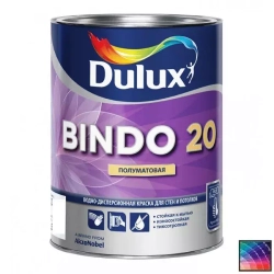 Краска для стен и потолков латексная Dulux Bindo 20 полуматовая база BW 1 л