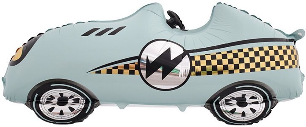 Фигура Гоночная машина, Формула 1, Голубой 43" Fl