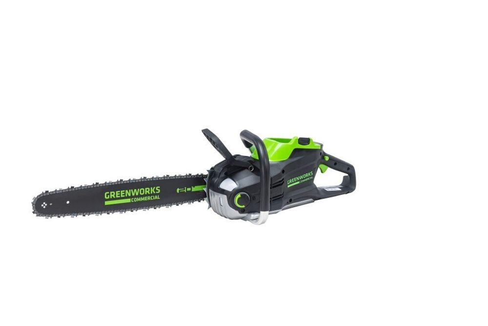 Цепная пила Greenworks GC82CS51k5, 82v, 51 см, в комплекте с АКБ 2х5 А·ч и двойное ЗУ (аккумуляторная)