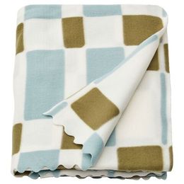 Плед IKEA SVARTFIBBLA (СВАРТФИББЛА), Разноцветный, 120х160 см