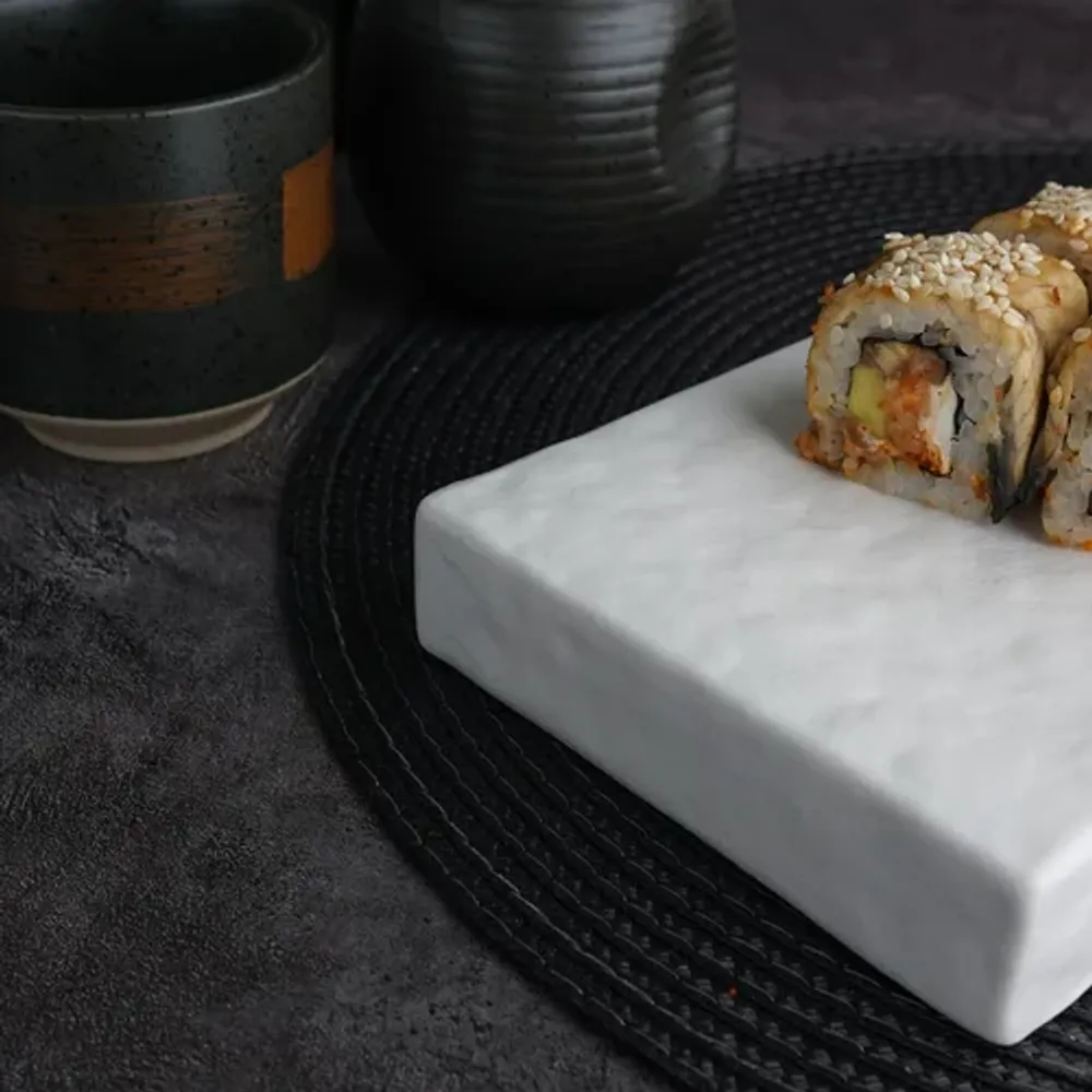 Блюдо прямоугольное 30,6*12 см h3 см брусок для закусок White Matt Panasia P.L. Proff Cuisine [2]