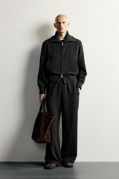 БОМБЕР С КОМБИНИРОВАННЫМ ВОРОТНИКОМ — ZARA