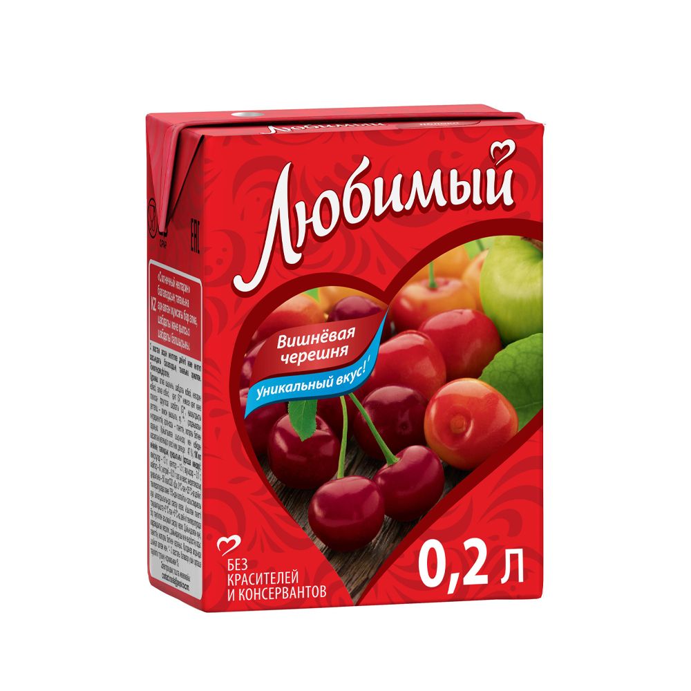 Нектар Вишня черешня Любимый 0,2л