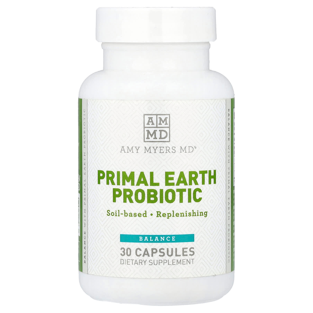 Amy Myers MD, Primal Earth, пробиотик, 30 капсул