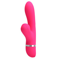 Розовый вибратор с вакуумной стимуляцией клитора 20,4см Pretty Love Willow BI-014916