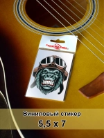 Стикер - обезьяна пилот горилла