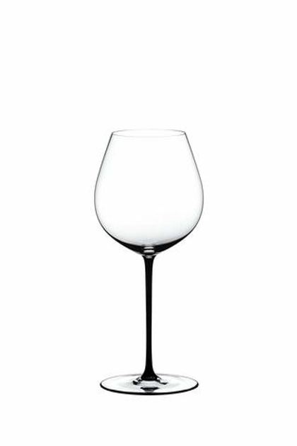 Бокал для красного вина с черной ножкой 705мл Riedel Fatto a Mano Old World Pinot Noir
