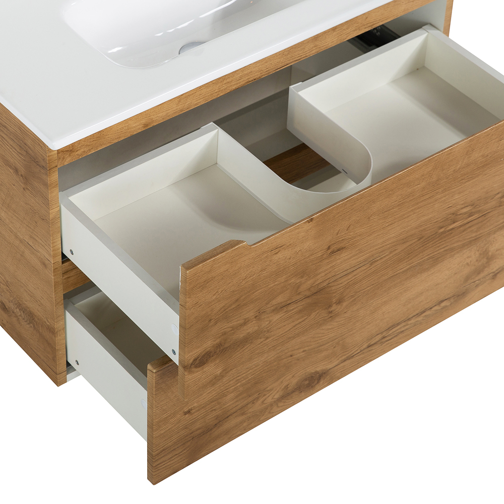 Тумба подвесная с раковиной BelBagno ETNA39-700/390-2C-SO-RN-P+BB700/390ETL