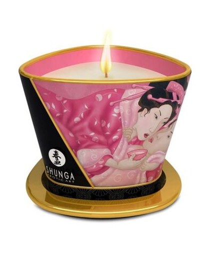 Shunga - Массажная свеча, Лепесток Розы, 170 мл