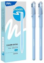 Набор ручек гелевых стираемых Deli EG274-BL, синяя, 0,5мм 12шт.