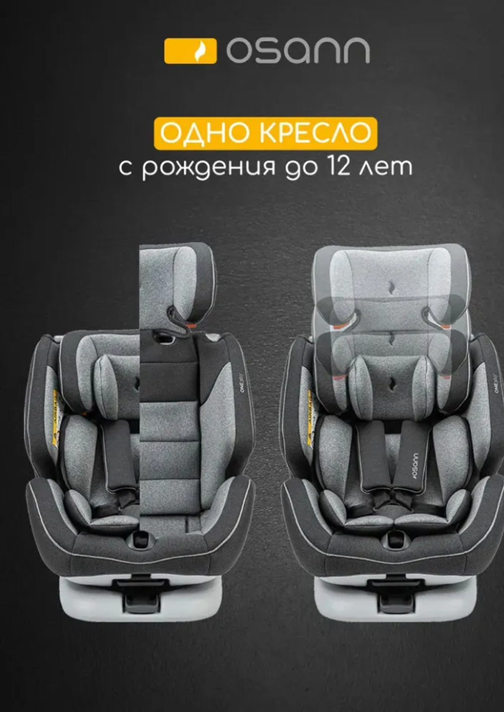 Osann Детское автокресло One360 Universe Grey