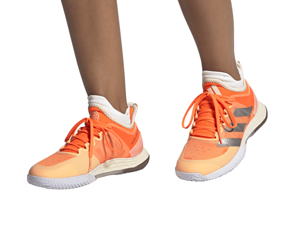 Женские Кроссовки теннисные Adidas Ubersonic 4 W - solar orange/taupe/ecru tint