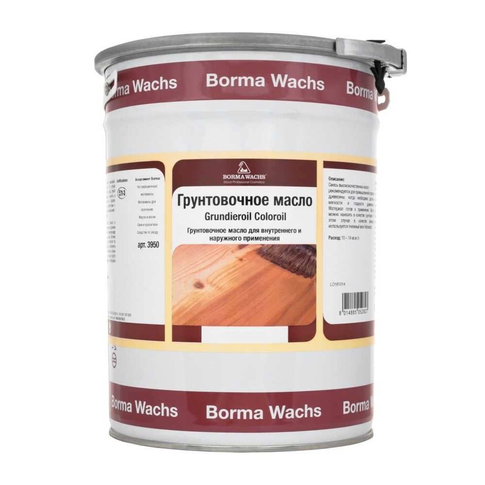 ОСЕНЬ СКИДКИ ХИТ! Масляное покрытие для полов и паркета Borma Grundierol 5 л цвет 1 белый дуб для внутренних работ R3950-1
