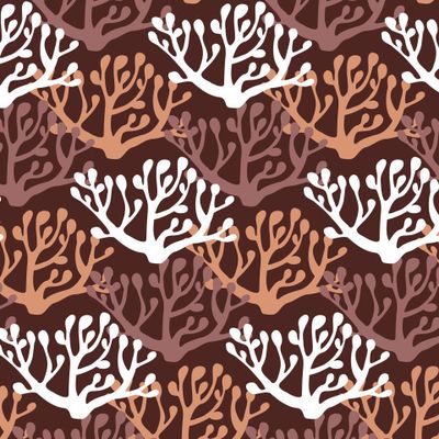 Buy fabric with abstract twigs brown
