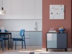 Панно декоративное fleur, 60х60 см, голубое