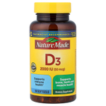 Nature Made, Vitamin D3, 50 mcg, 90 Softgels