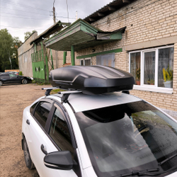 Автобокс Way-box Cobra 480 на крышу Lada Vesta седан