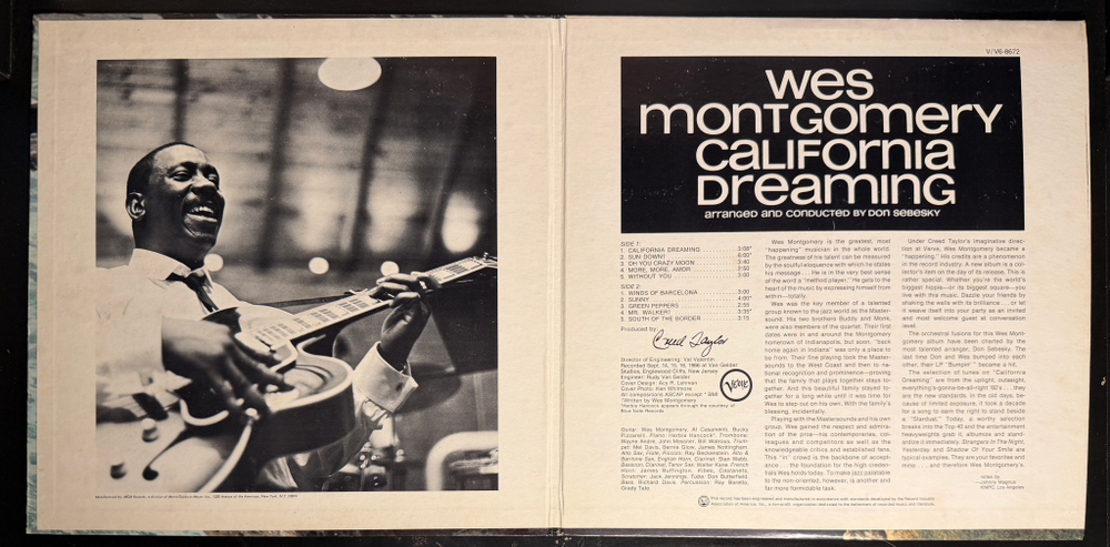Wes Montgomery – California Dreaming (США 1967г.) Т
