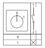 Переключатель кулачковый ПК-1-11 25А 1P "0-1" с блокировкой IP65 EKF PROxima