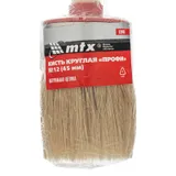 Кисть круглая, Профи №12 (45 мм) натуральная щетина, деревянная ручка MTX — фото 5