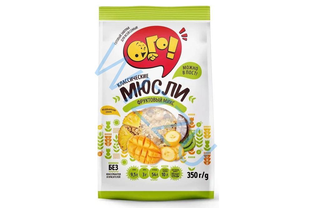 ОГО Мюсли Фруктовый микс 350гр