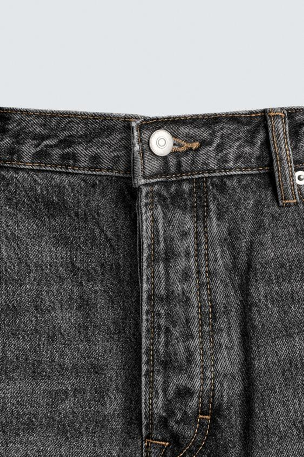 ZARA ДЖИНСЫ STRAIGHT FIT, СЕРЫЙ