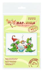 Набор для вышивания нитками МП Студия (Жар-птица), Заходи на огонёк, 9х13 см