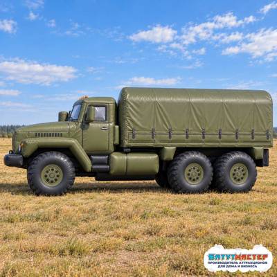Надувной автомобиль «Урал-4320 Уральский тягач», 7,4×2,5×2,9 м